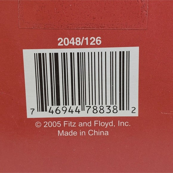 Fitz and Floyd 2005 Christmas Jiggling Santa Collection Item 2048/126 - Picture 7 of 7